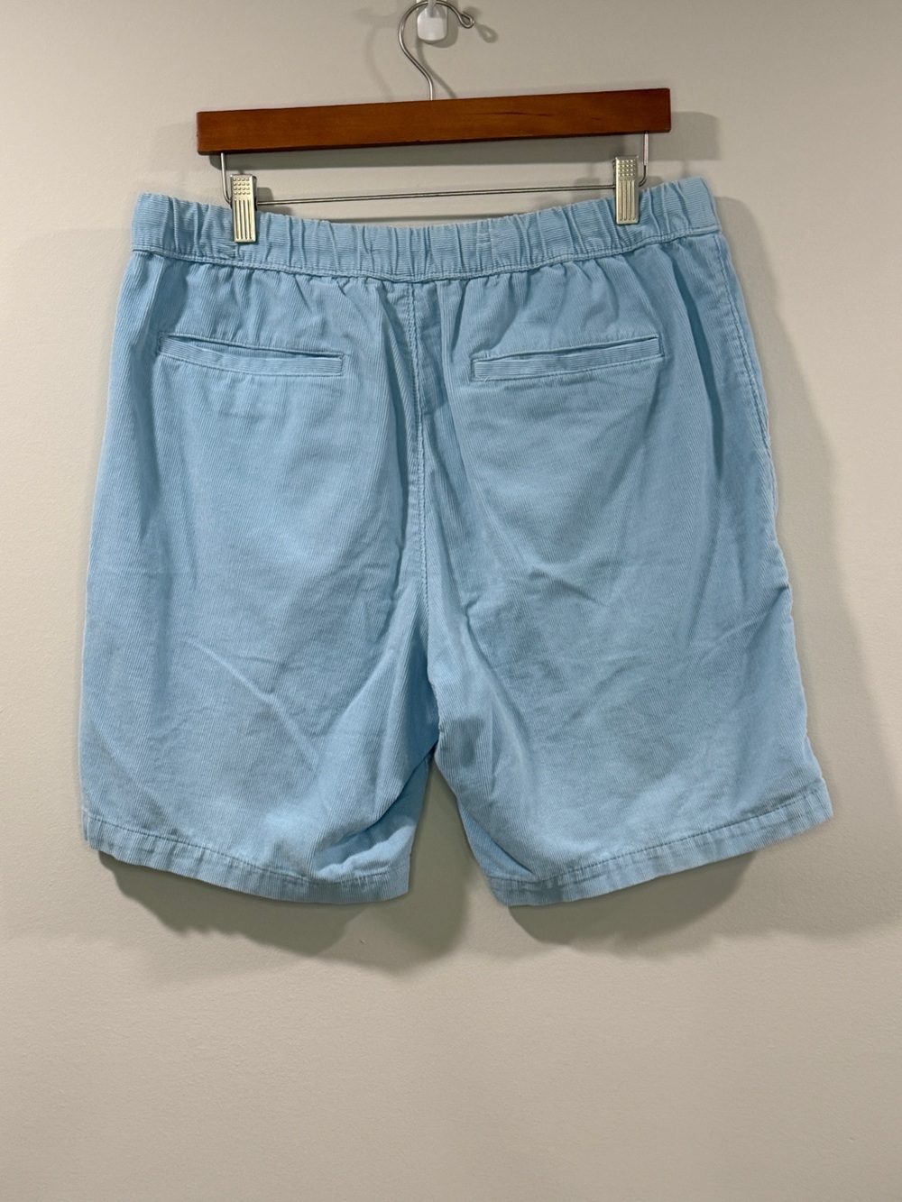 Sonoma Men's Light Blue Corduroy Drawstring Shorts Size 36 - Picture 3 of 9